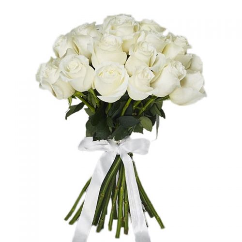 Заказать с доставкой 25 белых роз по Владивостоку