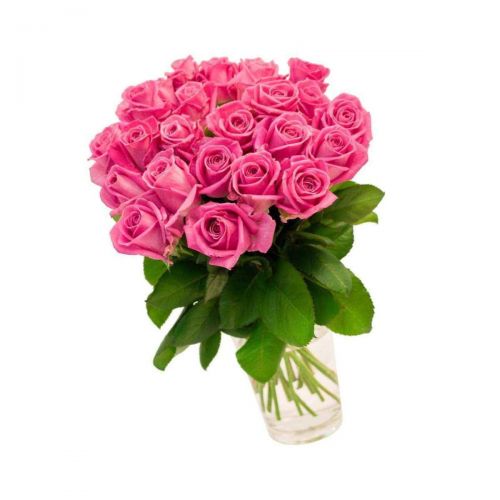 Заказать 21-ну розовую розу с доставкой по Владивостоку